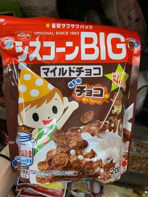 愛買JAPAN❤日本NISSIN 日清麥片 BIG 早餐玉米片 巧克力脆片 現貨