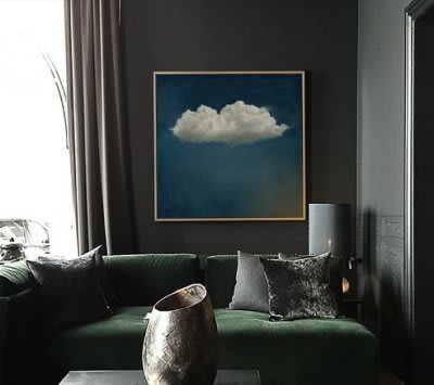 ART。DECO  簡約雲朵掛畫 現代裝飾畫 當代藝術掛畫 客廳沙發掛畫 展示會空間裝置藝術掛畫