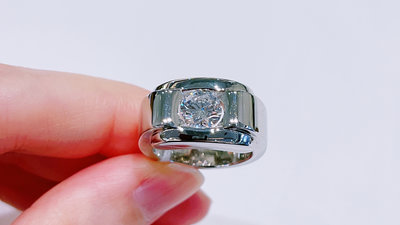 99170 大千典精品 秦老闆 流當品 天然鑽石戒指 1.05克拉 圓鑽 簡約大方 平常戴 單顆美鑽 純白金 禮物 中性