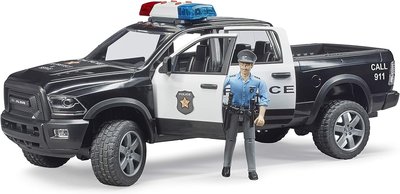 現貨 德國  BRUDER RAM PICK UP 警車+聲光+人偶組 警車/警察/吉普/皮卡/越野車/模型塑料玩具