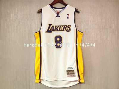 柯比·布萊恩(Kobe Bryant)NBA洛杉磯湖人隊球衣 2003-04年賽季復古版 電繡 8號 白色