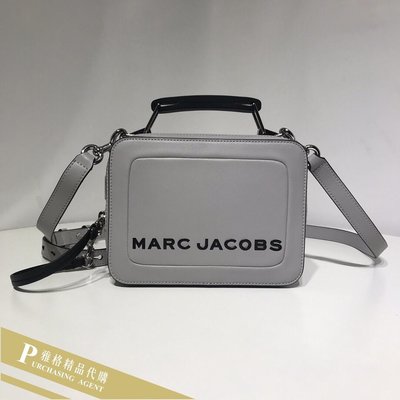 雅格時尚精品代購MARC JACOBS MJ 新款BOX BAG 灰色斜背包   美國代購