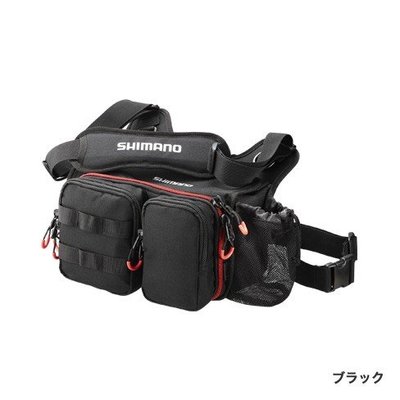 樂釣網路釣具 ｜ SHIMANO 木蝦收納肩包  BS-032S 黑