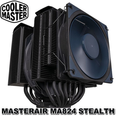 【MR3C】含稅免運 CoolerMaster MasterAir MA824 Stealth 黑化版 CPU散熱器