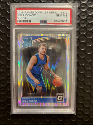 2018-19 Donruss LUKA DONCIC Rated Rookie Shock PSA10 #177 RC