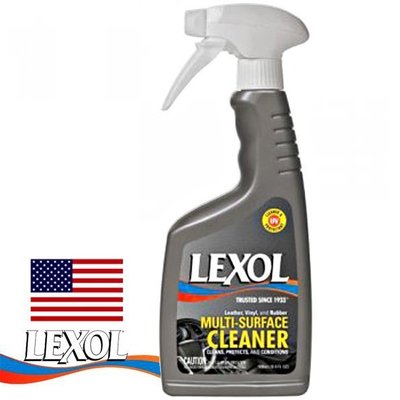 樂速達汽車精品【I-008】美國精品 Lexol 多表面清潔劑(500ml) 針對皮革、乙烯樹脂和橡膠製品表面