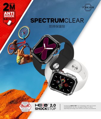 保護殼 防摔保護殼 44mm Apple Watch SE/6/5/4代 SPECTRUM CLEAR ITSKINS