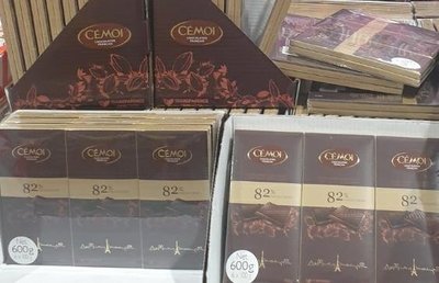 【阿猜本丸】法國進口 CEMOI 82%黑巧克力 100gx6盒COSTCO 好市多