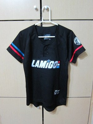 衣市藍~Lamigo 排汗球衣 (XS~黑~) (220907)