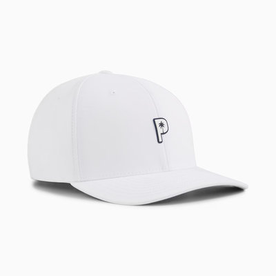 [小鷹小舖] PUMA GOLF PALM TREE CREW Tech Cap 025347 高爾夫球帽 運動帽 遮陽帽 男仕 棕櫚樹設計 弧形帽簷  '24