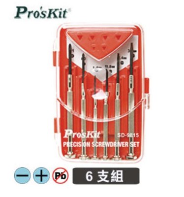 Pro'sKit 寶工 SD-9815 精密起子組(6支組)