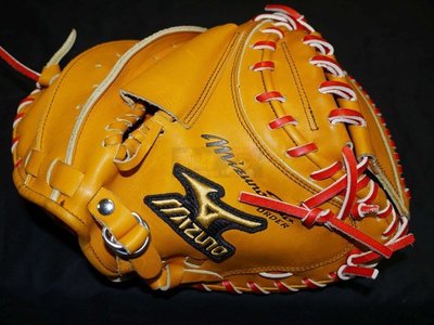 貳拾肆棒球-日本帶回Mizuno pro訂做硬式火鳥金標日本製棒球捕手手套,NK型