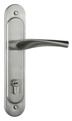 加安水平鎖 N5L6601 不銹鋼磨砂色 門厚32-46mm 鎖匙組合70mm匣式鎖 連體鎖 嵌入式水平鎖房門鎖卡巴鑰匙
