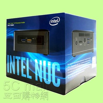 5Cgo【權宇】第7代Intel NUC7I5BNH i5-7260U準系統另購M.2或2.5吋SATA硬碟及記憶體含稅