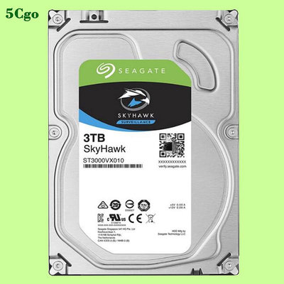 5Cgo【含稅】Seagate/希捷 酷鷹ST3000VX010 3TB 3.5寸桌上型電腦酷鷹監控安防錄像機械存儲