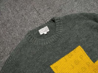 C.E Cavempt 18aw ZIGGURAT KNIT 拼接拼色秋冬羊毛毛衣針織衫| Yahoo