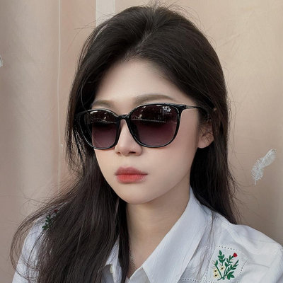 RayBan 雷朋 亞洲版 簡約時尚大鏡面太陽眼鏡 RB4348D 601/8G 黑框漸層灰鏡片 公司貨