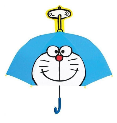 【卡漫迷】 哆啦A夢 童傘 透明 視窗 ㊣版 立體造型 雨傘 直立傘 迷你 安全收傘 幼童 小叮噹 Doraemon