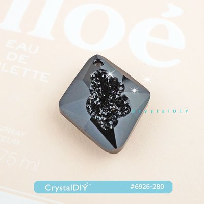 奧地利SW水晶繁衍吊墜#6926 黑寶石 低調奢華的黑色系
