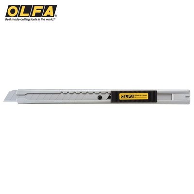 又敗家@日本製OLFA標準型美工刀SVR-2(不鏽鋼刀柄;右左手皆適;自動鎖定刀片9mm)不銹鋼美工刀隨身美工刀切割刀具
