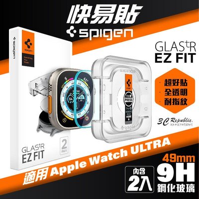 shell++Spigen SGP 玻璃貼 保護貼 螢幕貼 (2入組) Apple Watch Ultra 49 49mm