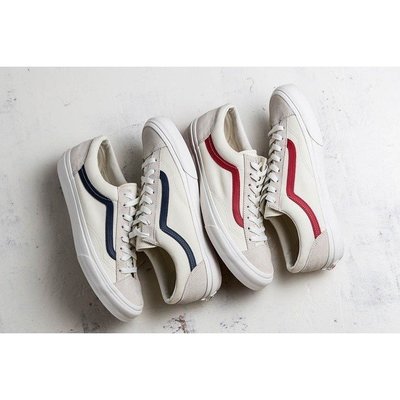 【正品】MR.F Vans Style36 Marshmal 米白紅 米白藍 麂皮 帆布 滑板鞋 GD著 男女鞋