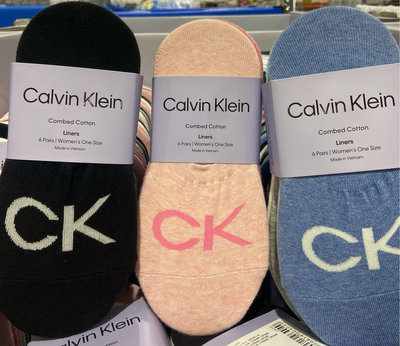 Calvin Klein 凱文克萊女船型襪6雙入-吉兒好市多COSTCO代購
