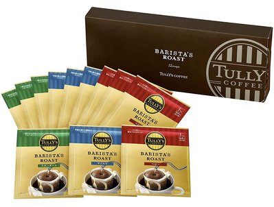 《FOS》日本 TULLY'S 濾掛式咖啡 3種 12包入 精選 黑咖啡 日本連鎖咖啡店 下午茶 熱銷 禮盒 新款 熱銷