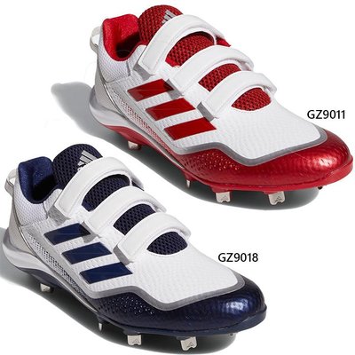 Adidas STABILE LOW CLEATS 棒球鐵釘鞋 (藍紅兩款)