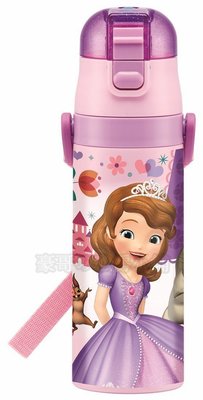 日本代購 迪士尼  SKATER 小公主蘇菲亞 小公主 SOFIA 超輕量不鏽鋼 直飲 保冷兒童水壺 470ml 現貨