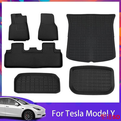 宏運百貨【現貨】前後備箱墊 適用於Tesla 前備箱墊 特斯拉Model Y 3D前後備箱墊 改裝配件 XPE後備箱墊