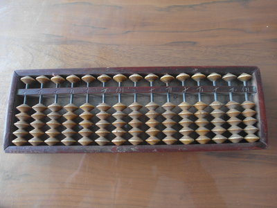 古董木製算盤