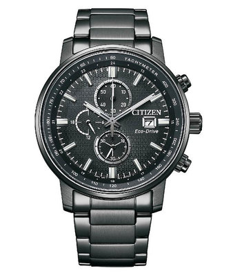 CITIZEN 星辰 光動能計時手錶-黑/CA0845-83E /43mm