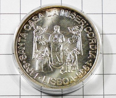 XX719 葡萄牙 1998年 聖卡薩大教堂1000 ESC銀幣
