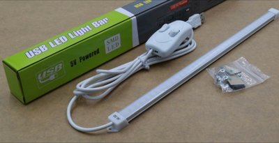 LED 5V USB 52公分 3色溫磁吸LED超薄燈管 隨插即用