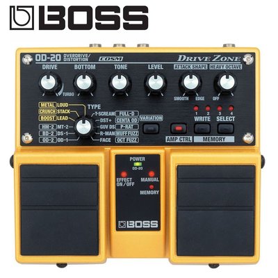 小叮噹的店-BOSS OD-20 破音 雙踏板效果器