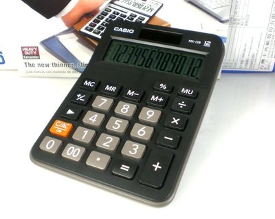 經緯度鐘錶 CASIO計算機 商務桌上中型 12位數 稅/利率計算 保證卡西歐公司貨 非水貨【↘290】MX-12B