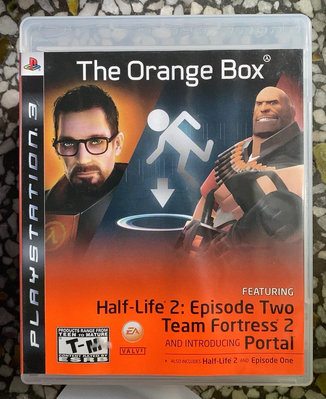 PS3 游戲 橙盒+半條命2 美版英文 盤面小痕 箱說齊全11091