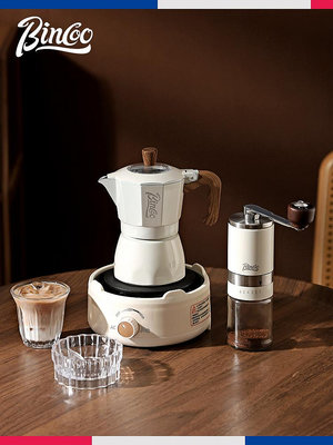 Bincoo雙閥咖啡摩卡壺意式煮咖啡壺濃縮高溫萃取家用咖啡器具戶外~小滿良造館