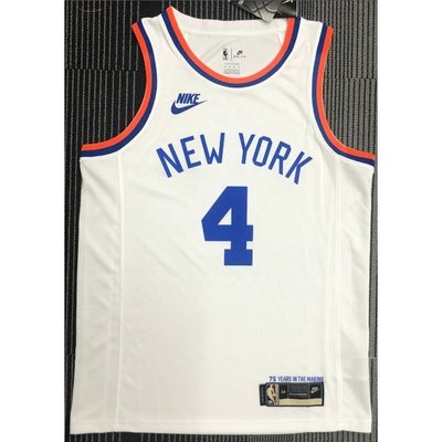 【熱壓版本】NBA球衣 紐約 尼克斯 NICKS 4號 羅斯 復古紀念版 白色 和其他款式 籃球衣 運動球衣 背心-时尚穿搭