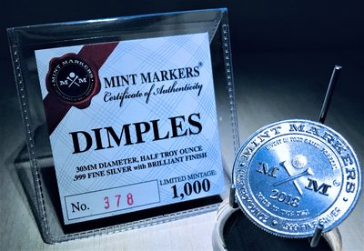 «自由銀»Mint Markers® "Dimples" 酒窩銀幣 (1/2 toz) #已絕版