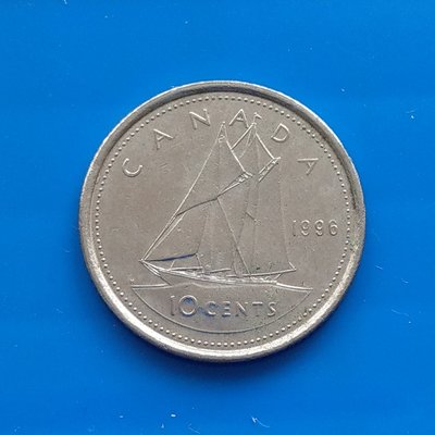 【大三元】歐洲錢幣-加拿大1996年 CANDA 10分(2)