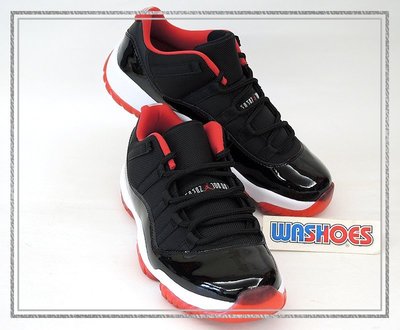 Washoes Nike Air Jordan 11 Low Bred 黑紅 528895-012 US 11 AJ11