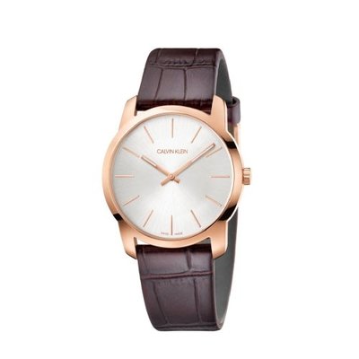 『中美鐘錶』可議價 Calvin Klein CK 男簡約時尚皮帶腕錶(K2G226G6)