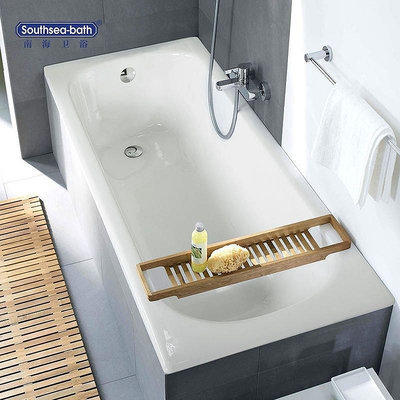 南海衛浴 廠家直銷1.5米鑄鐵搪瓷浴缸普通嵌入式家用成人浴缸浴盆