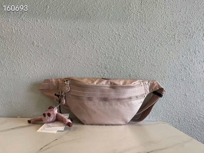 Kipling 猴子包 KI4613 金屬粉 輕量 斜背包 腰包 胸包 隨身包 旅行 多夾層 限時限量優惠