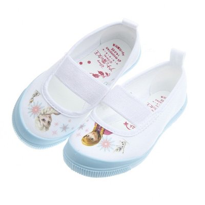 童鞋/Moonstar日本製Disney冰雪奇緣淺藍兒童可水洗室內鞋(14~19公分)IDJ019M