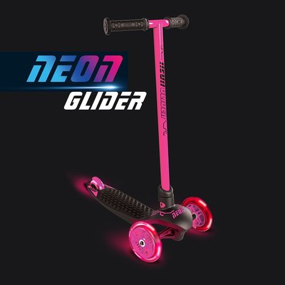 哈樂維Holiway Y Volution｜Neon Glider 炫光滑板車-炫彩粉1750