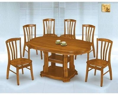 【DH】商品貨號A873-3商品名稱《里斯》4.8尺腰枳實木餐桌(圖一)不含椅/另計.主要地區免運費