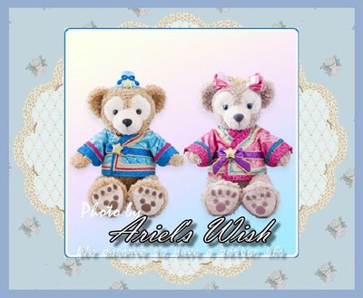 Ariel's Wish-日本東京迪士尼Duffy Shelliemay七夕情人節牛郎織女s號娃娃衣服兩件組情侶裝-現貨